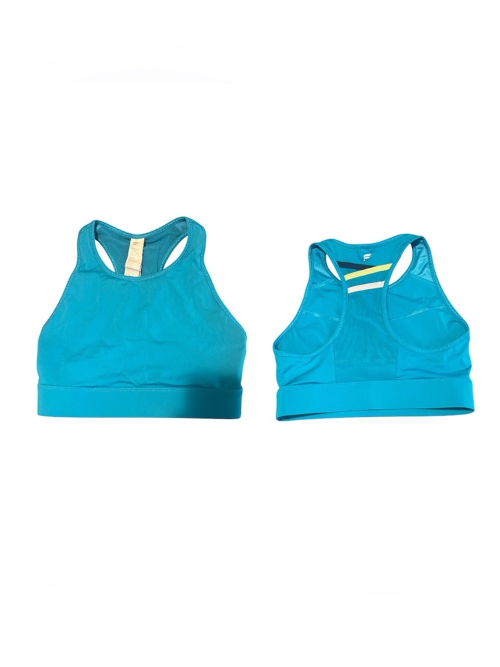 Fabletics Bright Teal Racerback Sports Bra